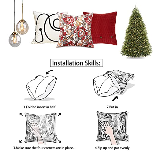 image for Magpie Fabrics Pack of 2 Outdoor Waterproof Throw Pillow Covers 18 x 1