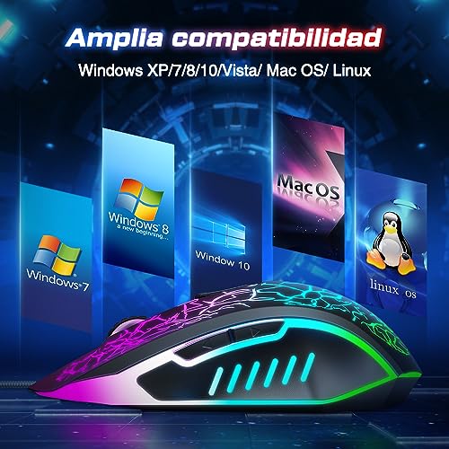 VersionTech - Mouse ergonomico, mouse USB ottico