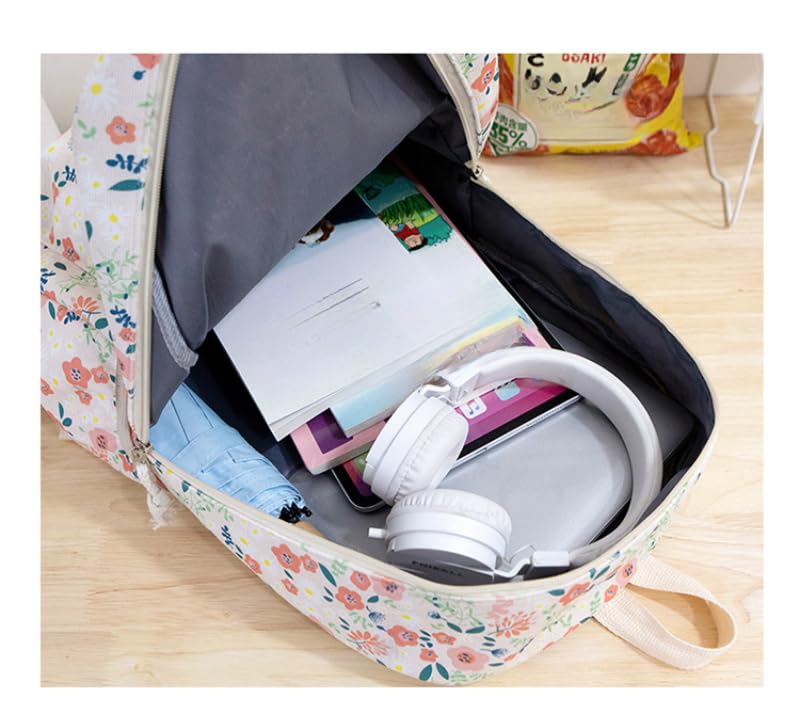 Coquette Backpack Floral Backpack Preppy Backpack Cute Backpack Back to College Coquette Accessories (pink,one size)4