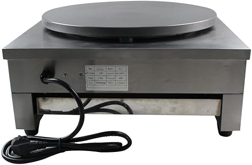 Miniatura 5 de Máquina eléctrica de crepé, máquina eléctrica antiadherente para hacer crepes y panqueques, temperatura ajustable, máquina de panqueques para el