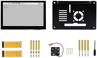 4.3" LCD Screen MIPI IPS Wide Angle Touchable Capacitive Display + Case For RaspberryPi4B Easy To Install Capacitive Touch Panel 5 Point Touch Capability 4.3 Inch Capacitive Display With Protective