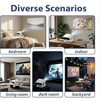 Wielio 2026 Smart Projector Android TV with WiFi 6 and Bluetooth 5.0 — image 4