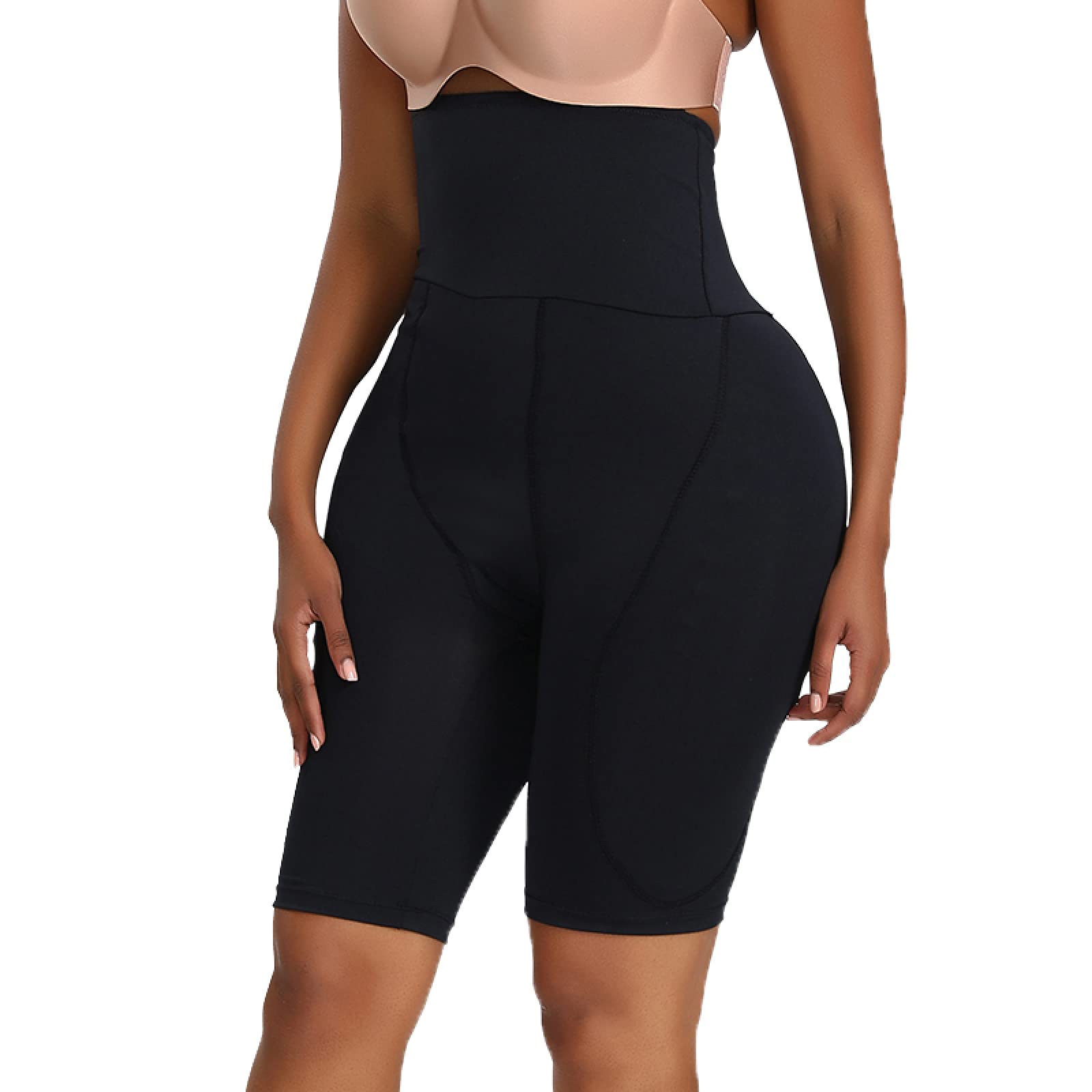LYGBAOFUL Damskie majtki biodrowe - Plus Size Butt Lifter Majtki wyszczuplają ciało Szorty Majtki z wkładkami Se
