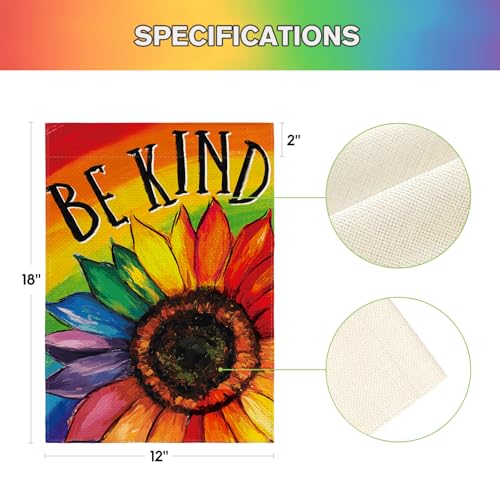 Drapeau extérieur Be Kind Pride pour propager la bienveillance - 5