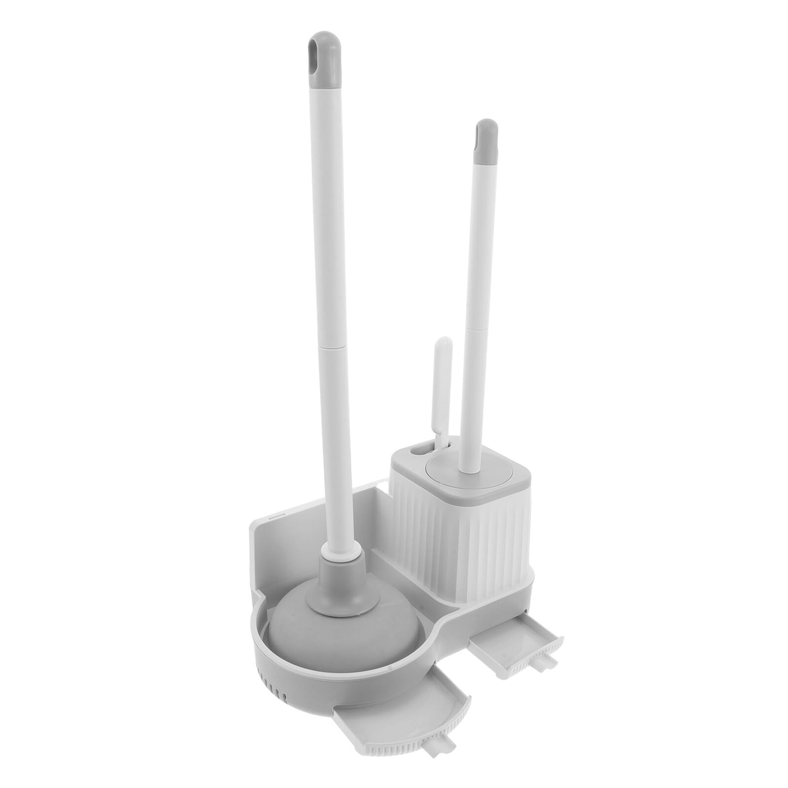 Hemobllo Escobillas de Baño con Soporte Escobilla de Inodoro de Pared Colgante Desatascador y Cepillo Combo para Limpieza de Baño para Artículos Esenciales Hogar
