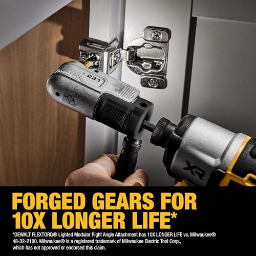 DEWALT FLEXTORQ Lighted Modular Right Angle Attachment for Impact Driver (DWALRAFT) - image 6