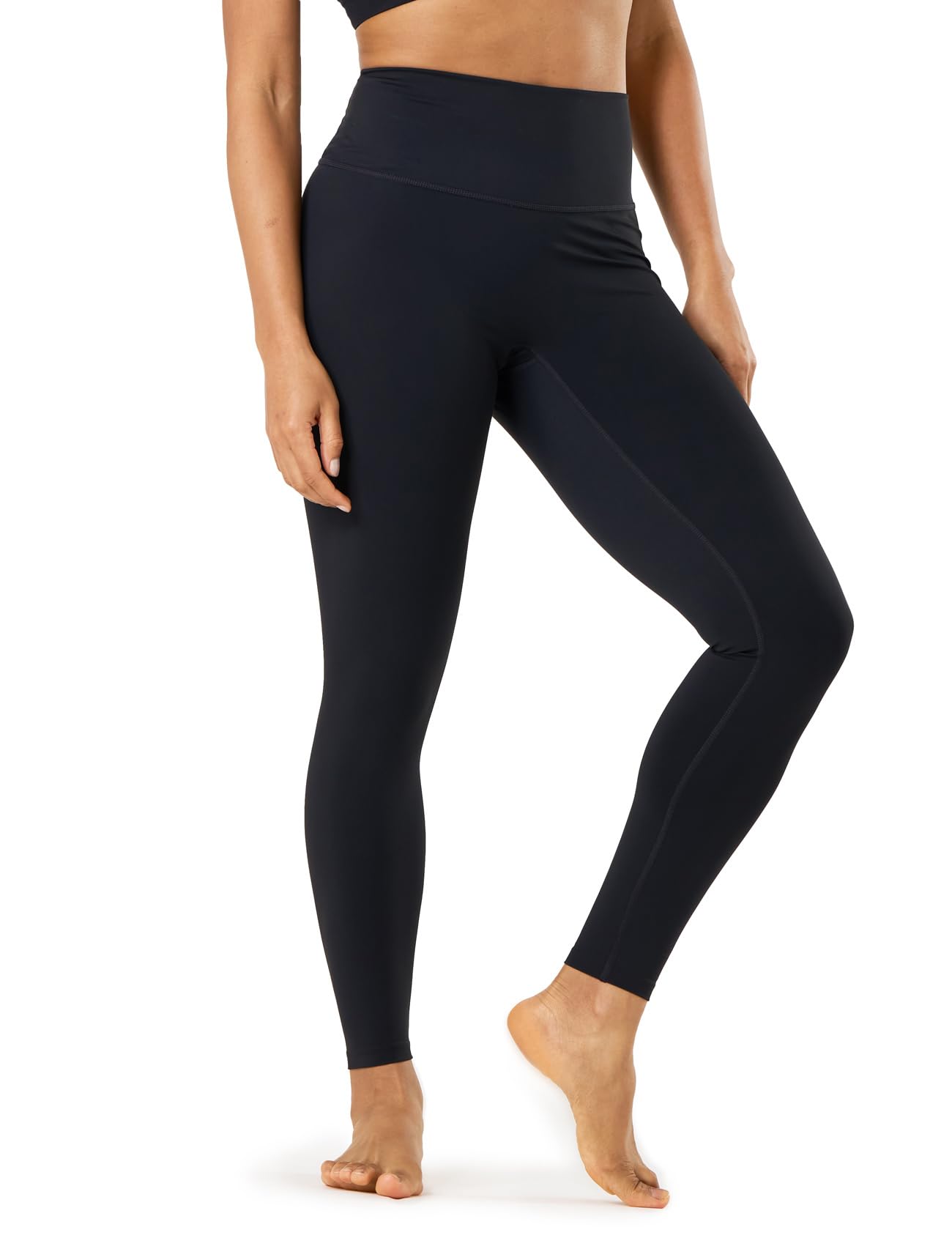 LAPASA Leggins Mujer Cintura Alta Fitness, Mallas de Deporte con Bolsillo, Pantalón Deportivo Elásticos y Transpirable, Leggings Push Up para Running Yoga y Ejercicio L01R1/L09R1/L32R1