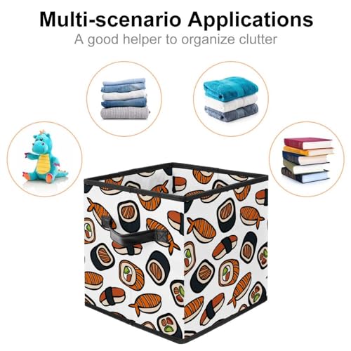 Boîte de rangement pliable cube motif dessin animé pour placard ordonné - 3