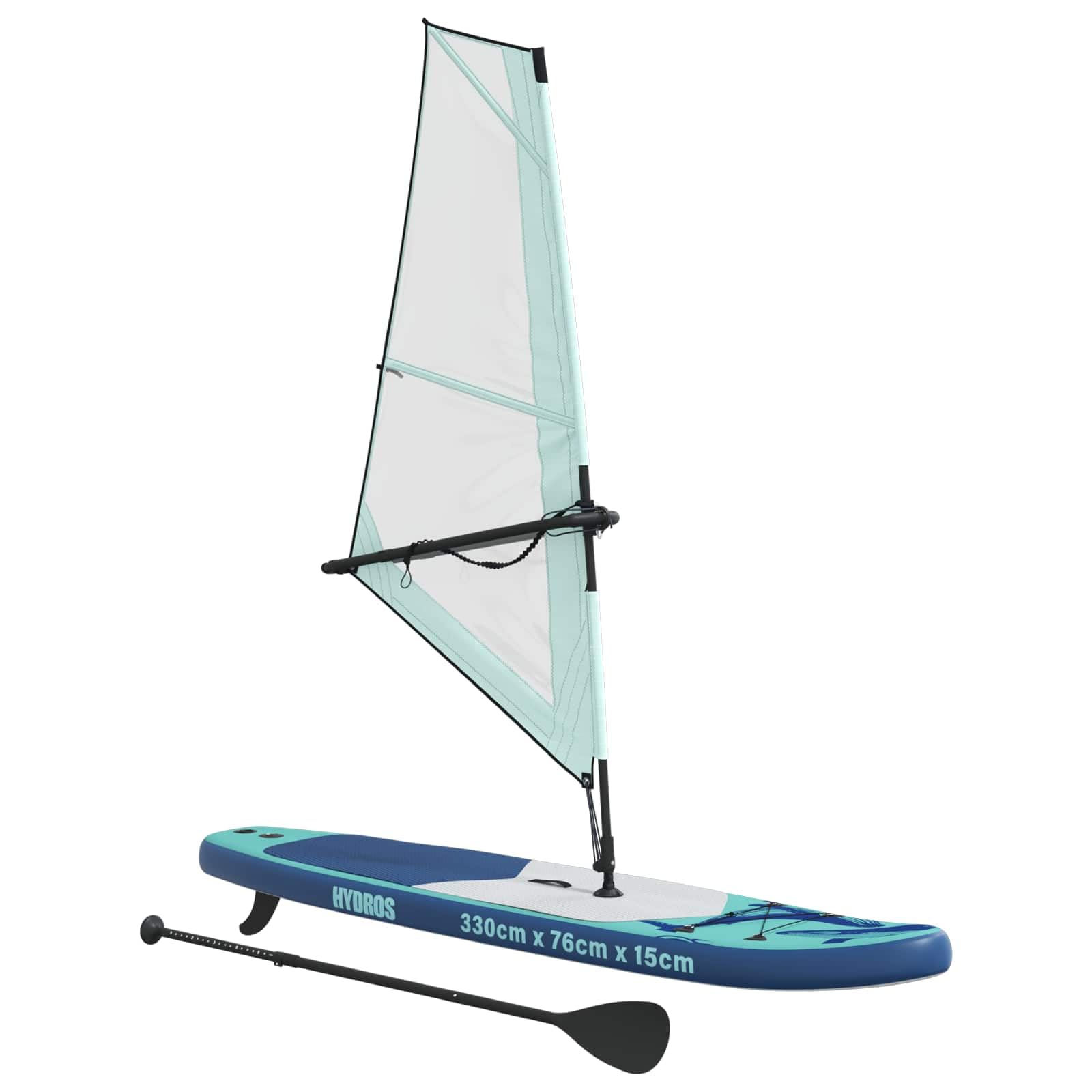 vidaXL Tavola da SUP gonfiabile con vela, in PVC, per esterni, oceano