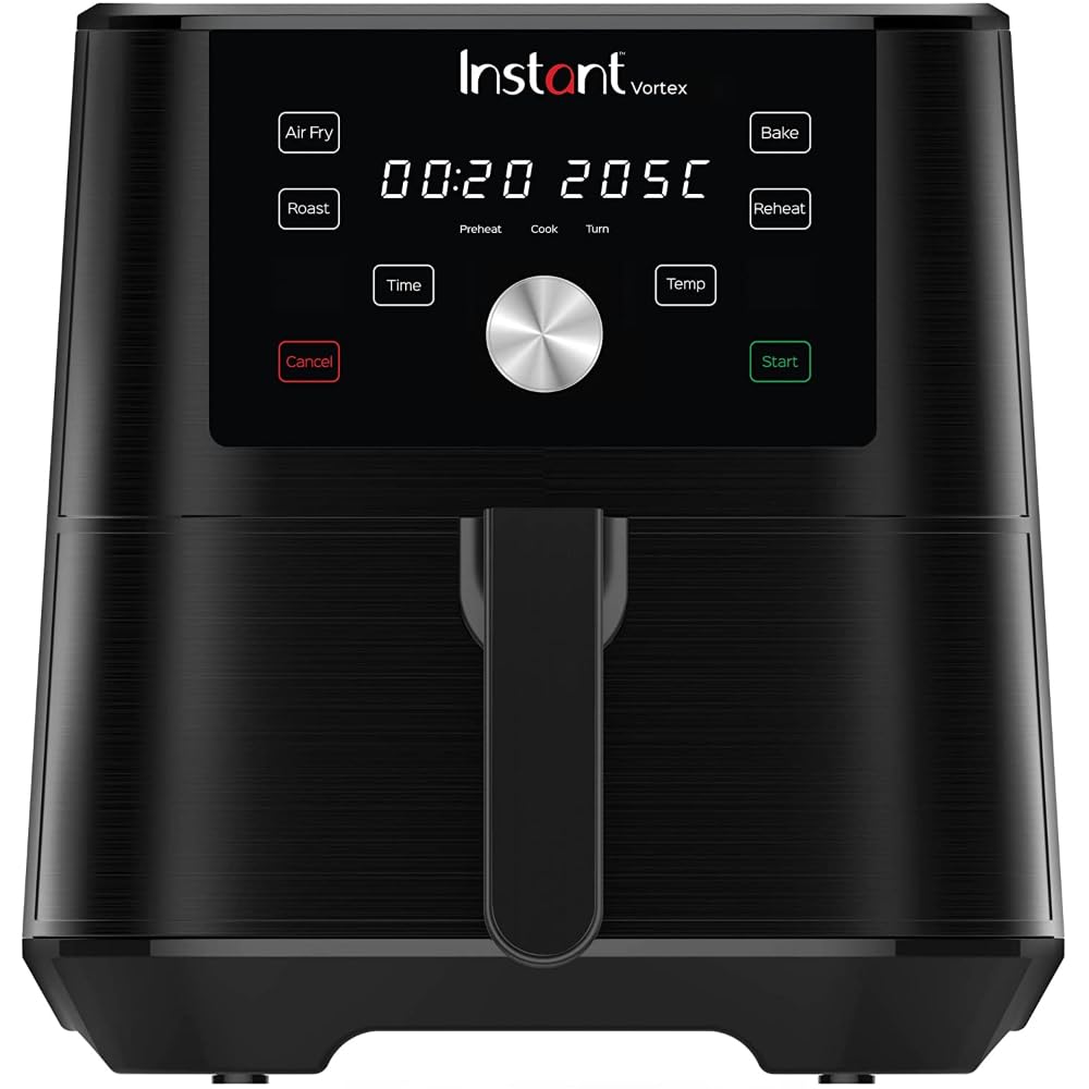 Instant Brands Vortex 6 Plus 4-in-1-Heißluftfritteuse 1700W, 3,7L - Heißluft-Frittieren, Backen, Braten, Grillen, Dehydrator und Speisenwärmer