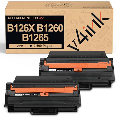 Cartouche de toner Dell B1260dn B1265dfw compatible V4ink 2500 pages lot de 2
