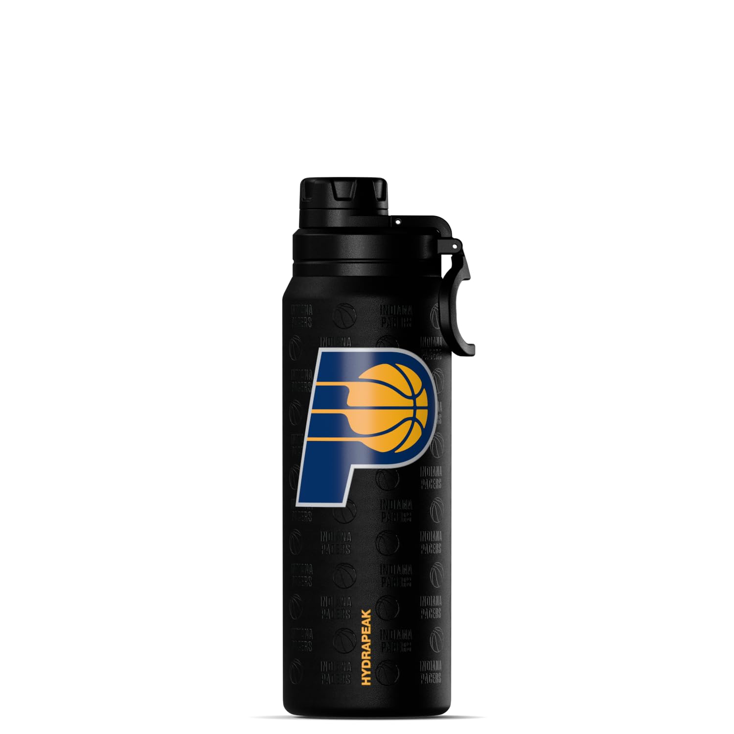 Hydrapeak x NBA Officially Licensed Indiana Pacers 26 oz Active Water Bottle with Chug Lid and Handle Reusable Stainless Steel Double Wall Insulated Sports Gift