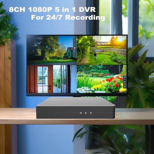 Real Hd 1080P 2Mp 8 Channel Dvr Recorder For Cctv Analog Coax Cameras Only Support 1080P 2Mp Or Lower Resolution Cameras thumb #4