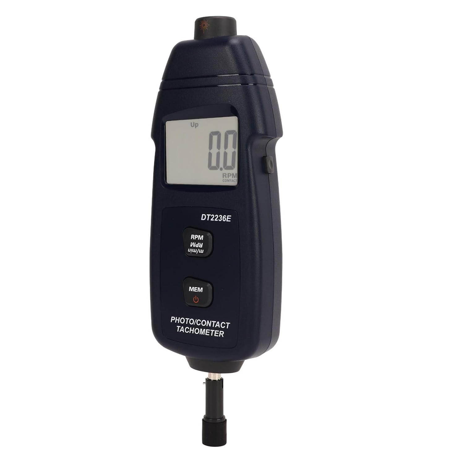 Non Tachometer Handheld Digital Tachometer with Data Storage, White Backlit Advanced Technology Tachometer RPM Meter