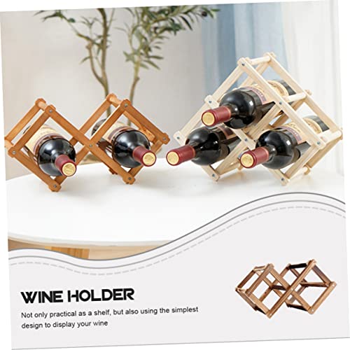 Soporte de vino Mikinona de madera para encimera y pared miniatura 6