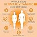 OmniBiotics Ultimate Vitamin C Supplement 2000mg – with Zinc, Elderberry Extract, and D3 – High Potency Immune Support & Collagen Booster – 120 Vegan Tablets