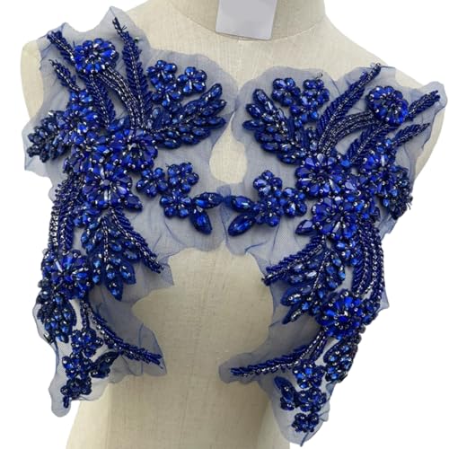Patchs brodés à coudre motif strass vêtement customisation écusson thermocollant - 2