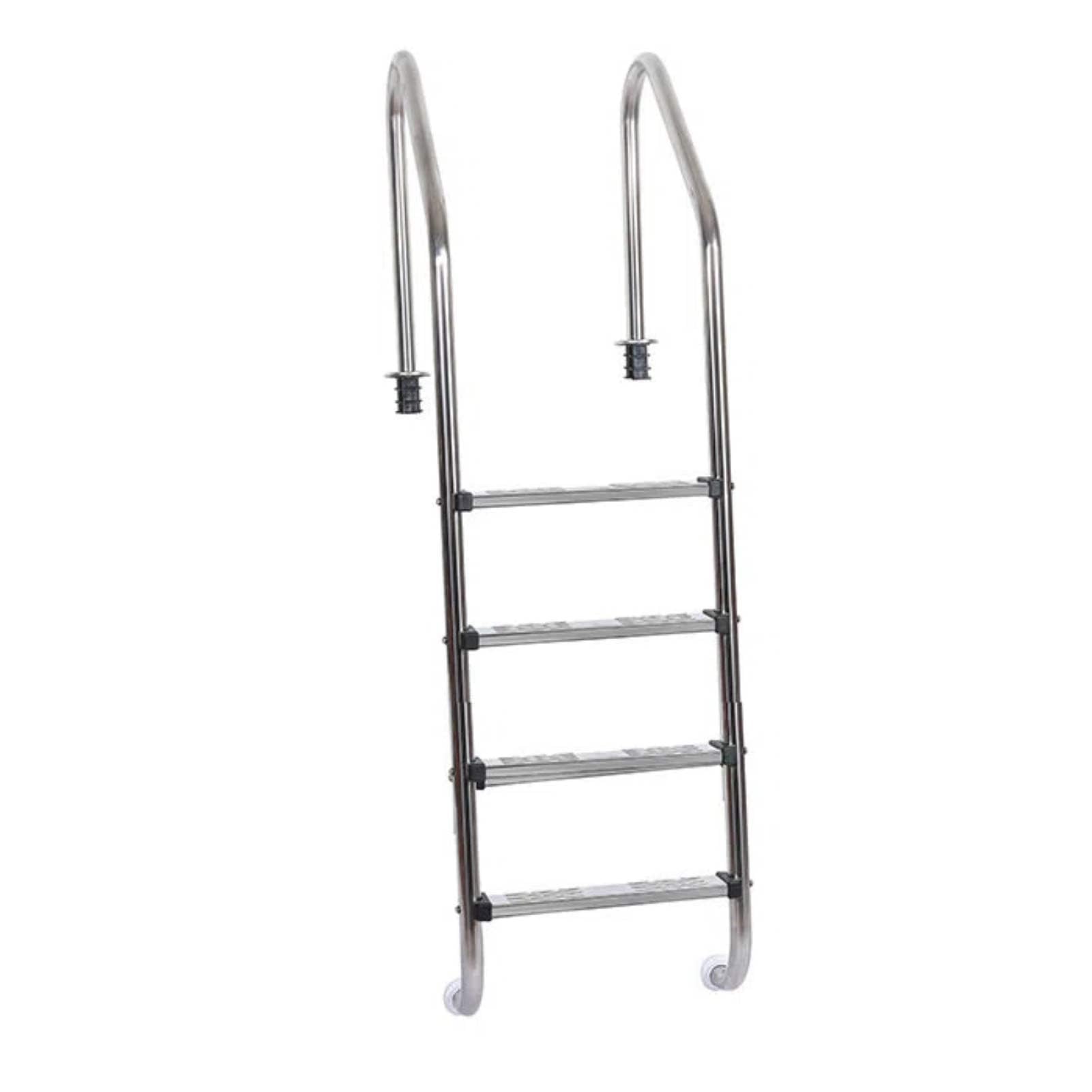 Scala per Piscina in Acciaio Inox Resistente con gradini Antiscivolo, Facile da installare per Piscine interrate, per Uso Interno/Esterno, 2 gradini
