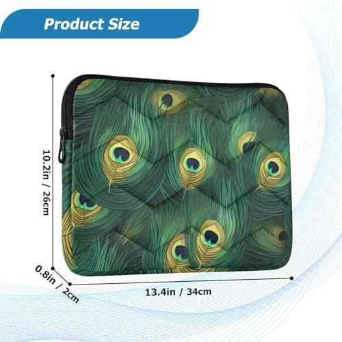 Funda verde para laptop 13-14 pulgadas resistente y protectora miniatura 3