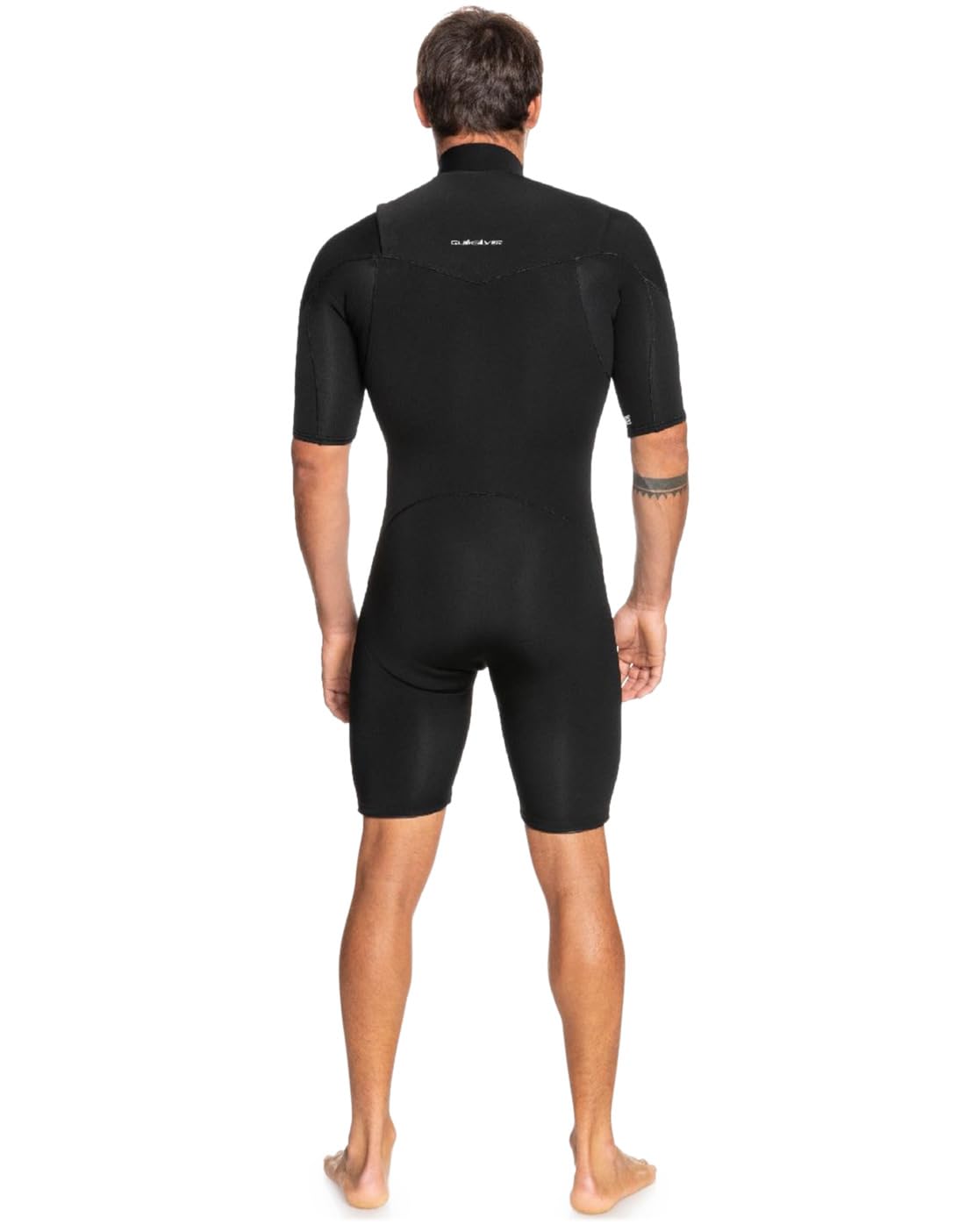 Quiksilver Everyday Sessions - Traje de Neopreno Corto con Cremallera en el Pecho de 2 mm, Color Negro