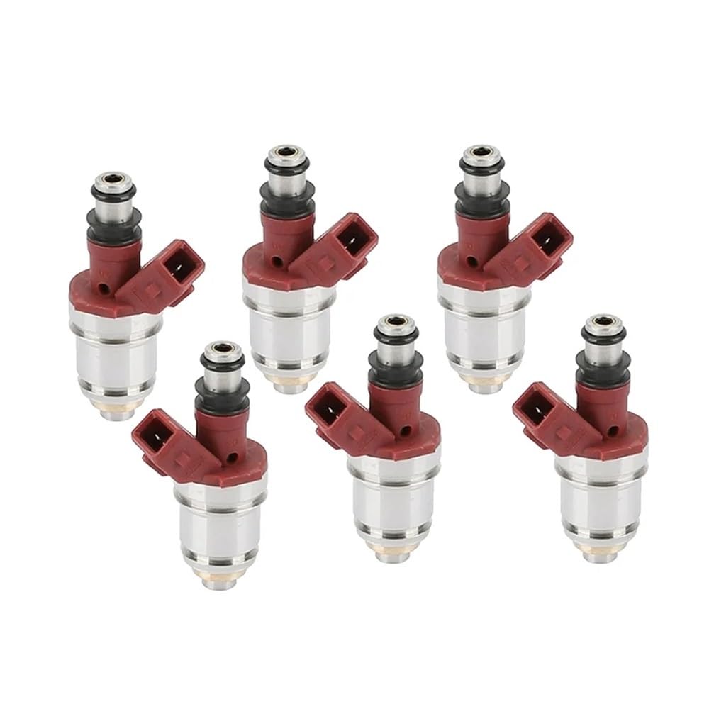 Hsugftmz One Color 6Pcs Car Fuel Injector For Y60 2030 Tb42 Pickup D21 2.4L I4 1990-1995 16600-86G01 16600-86G00