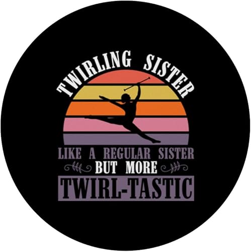 Miniatura 3 de Baton Twirler Sister - Diseño para animadora Majorette Sisrer PopSockets estándar PopGrip