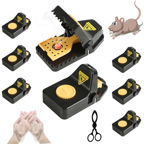 Mausefalle - Rattenfalle mäusefalle mausefalle schlagfalle Wiederverwendbar, mäusefalle tödlich effektiv mausfallen für drinnen und draußen...
