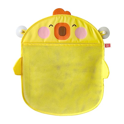 Multi-use Net Bags Make Baby Bath Toy Storage Easy For Kids & Toddlers With 2 Strong Suction Cups Quick Drying Baby Bath Toy Organizer For Tub Mesh Bath Toy Organizer Baby Bath Toy Organizers And