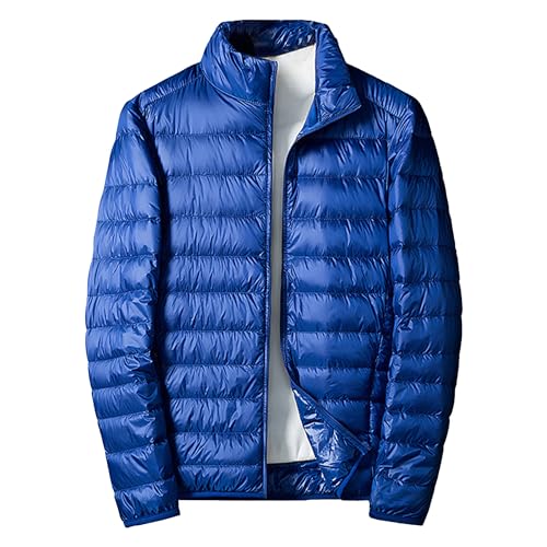 JEsilunmaMY Men's Thermal Sport Cropped Down Jacket Stand Collar Lightweight Packable Puffer Jacket Casual Warm Winter Coats