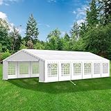 GREEN PARTY 20x40FT Party Tent Heavy Duty, Large Wedding Event Shelters with 7 Carry Bags & Removable Sidewalls, Outdoor Canopy Gazebo Commercial Tents for Parties Carport Camping Garden Patio