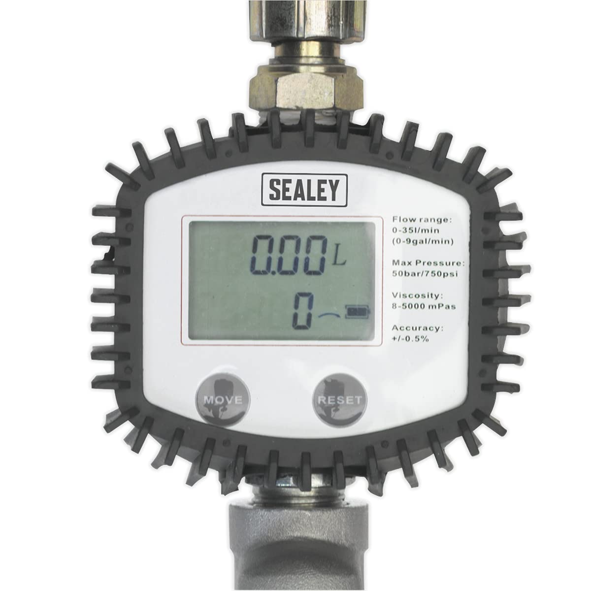 Sealey Ak4565D Oil Hose End Gun with Digital Meter