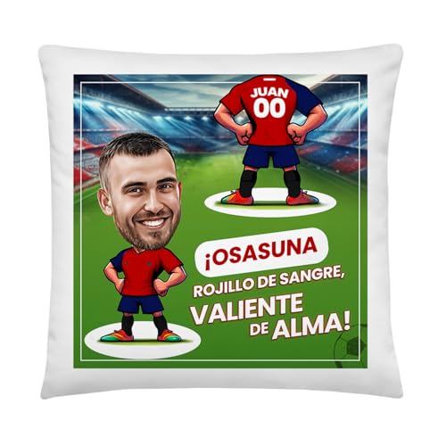 Kembilove Cojín Personalizado HALA Madrid con Caricatura |