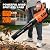 Decerk 21V Leaf Blower Cordless, Electric Snow Blowers with 2X 4.0Ah Battery, Lightweight Blower with Turbo Button, Variable Speed Dial, and Cruise Control for Sidewalks, Garages, Yards & Patios