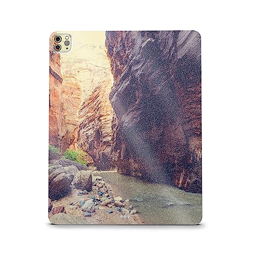 Image of MightySkins Carbon Fiber Skin Compatible with Apple iPad Pro 12.9 inch M2 6th Gen (2022) Full Wrap Kit - The Narrows | Protective, Durable Textured Carbon Fiber Finish | Easy to Apply | Made in The USA
