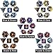 DND Double-Colors Polyhedron Dice Set for Dungeons and Dragons D&D RPG MTG Table Games D4 D6 D8 D10 D% D12 D20 25 Colors Dice with 1 Large Flannel Bag, 25 x 7 (175 Pieces)