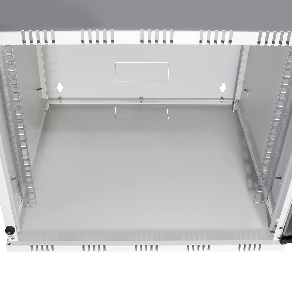LogiLink W09A40G Rack monté sur le mur 9U 50kg Blanc étagère - Étagères (50 kg, Rack monté sur le mur, 9U, Blanc, 48,3 cm (19"), Acier)