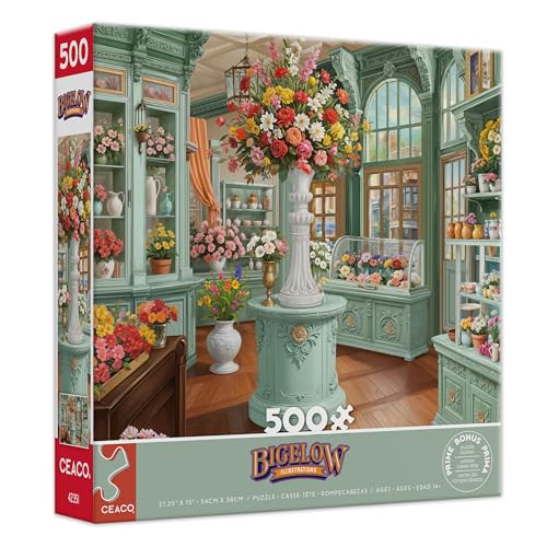 Ceaco - Store Interior - Rompecabezas de 500 piezas para adultos | Arte de Chris Bigelow, Hecho en USA, Incluye póster, Ideal para regalar y enmarcar miniatura 1