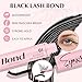 EYEVIS Lash Bond and Seal 10ML Waterproof Lash Cluster Glue Lash Seal 2-in-1 Lash Glue for Eyelash Clusters Long-Lasting for DIY Lash Extensions at Home(Black Bond and Clear Seal,10ML)