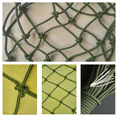 Preisvergleich Produktbild Netz Stabiles handgeflochtenes Schutzseil Gartenseil Seil Anhänger Outdoor Hängematte Schaukel Angeln Deko Vogel Zaun 2 m3 m, Masche: 10 cm, 1 * 6m