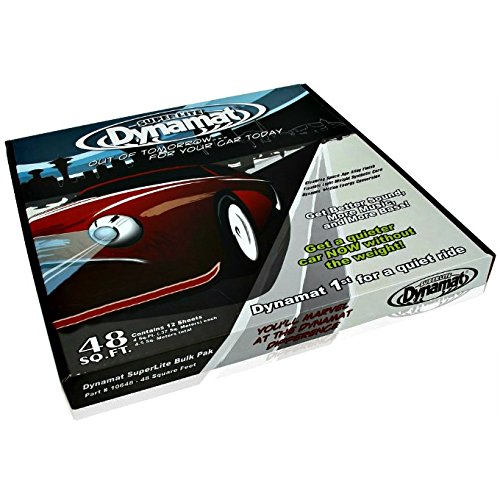 DYNAMAT IMBALLAGGIO COMPLETO SUPERLITE DI 12 ARCHI DI ABBIGLIAMENTO ANTIVIBRAZIONE 45,70 X 81,20 CM PER PORTE ALTOPARLANTI E SUBWOOFER 18" X 32" X SPL AUTO E A CASA DEL 30% IN PIÙ DI DYNAMATO EXTRE M