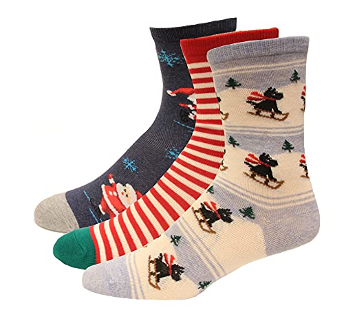 Hot Sox Kids' Fun Conversation Starter Crew Socks-3 Pair Pack-Cool Boys & Girls Gifts