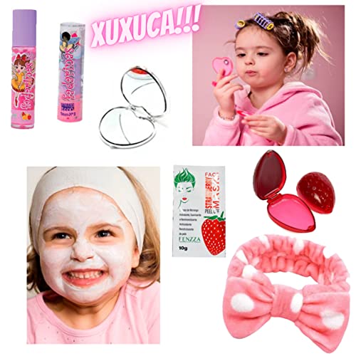 Realizzi Maleta de Maquiagem Infantil Necessaire com Kit de Maquiagem Completa P/Dia das Crianças
