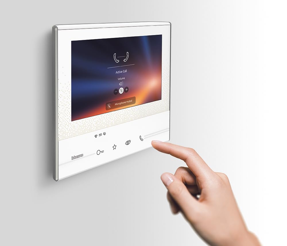 BTICINO, Flex’ONE Video-Set mit Türstation SFERA Allmetal und Hausstation CLASSE 300 X13E, LED-beleuchtete Namensschilder, Smartphone-Anbindung, optimierte 5 Megapixel High-Quality-Farbkamera, 905216