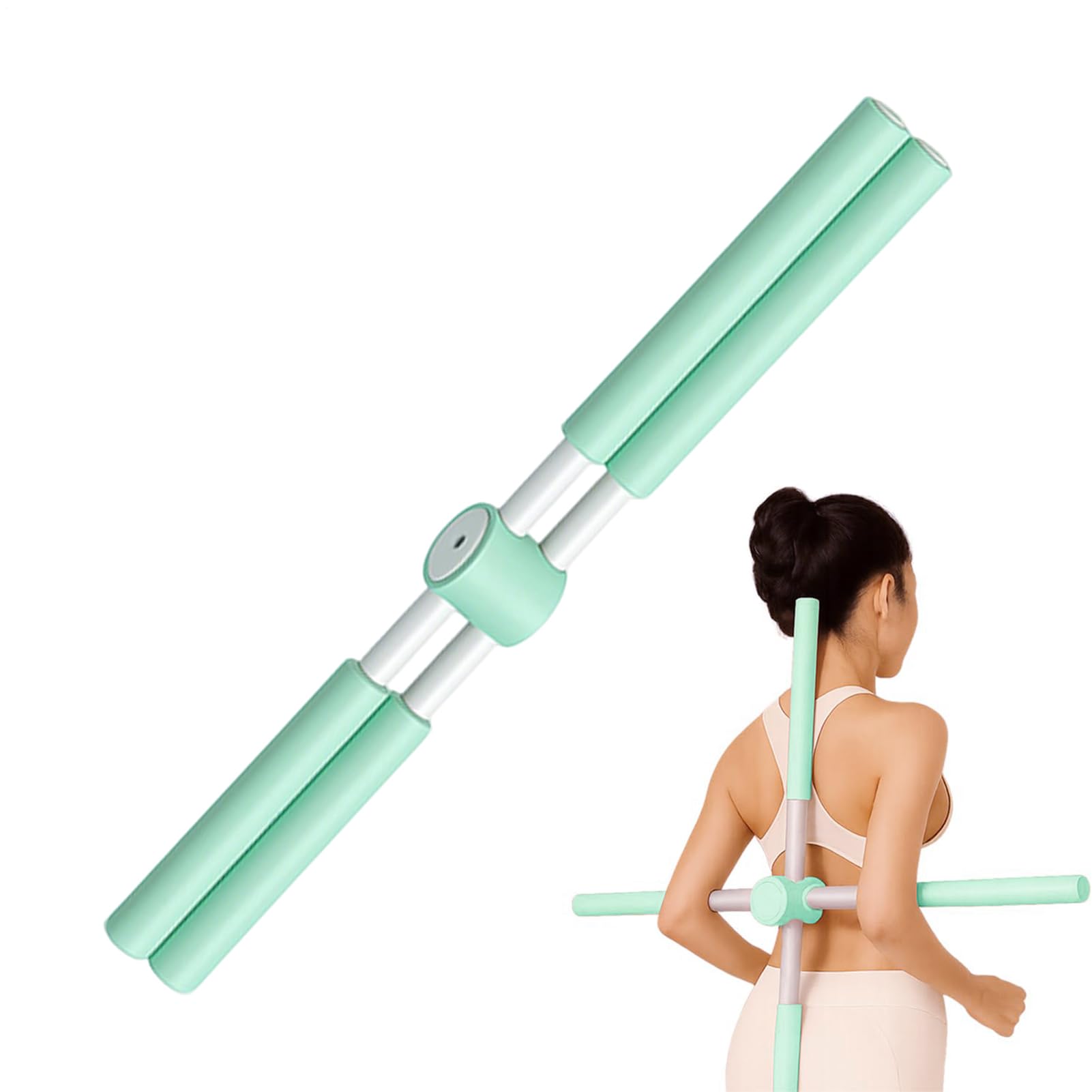 Poteau De Yoga pour Correction De Postures, 2pcs Bâtons De Yoga pour Étirement, Pilates Stick Outil D'étirement, Équipement De Fitness