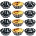 12 Pezzi Stampi Di Crostate Di Uova, Stampi Per Crostatine, Stampo Crostata Uova Forno, Stampo Per Crostate In Metallo, per Cuocere Torte, Muffin, Budini, Pasticcini