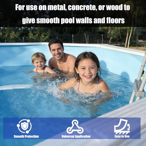 Image of 60PCS Peel and Stick Pool Cove, Closed Cell Foam Above Ground Pool Cove with Adhesive Backing, 24' Round Pool Liner Protection, Prevents Pool Liner Wear & Tear, Easy DIY Installation