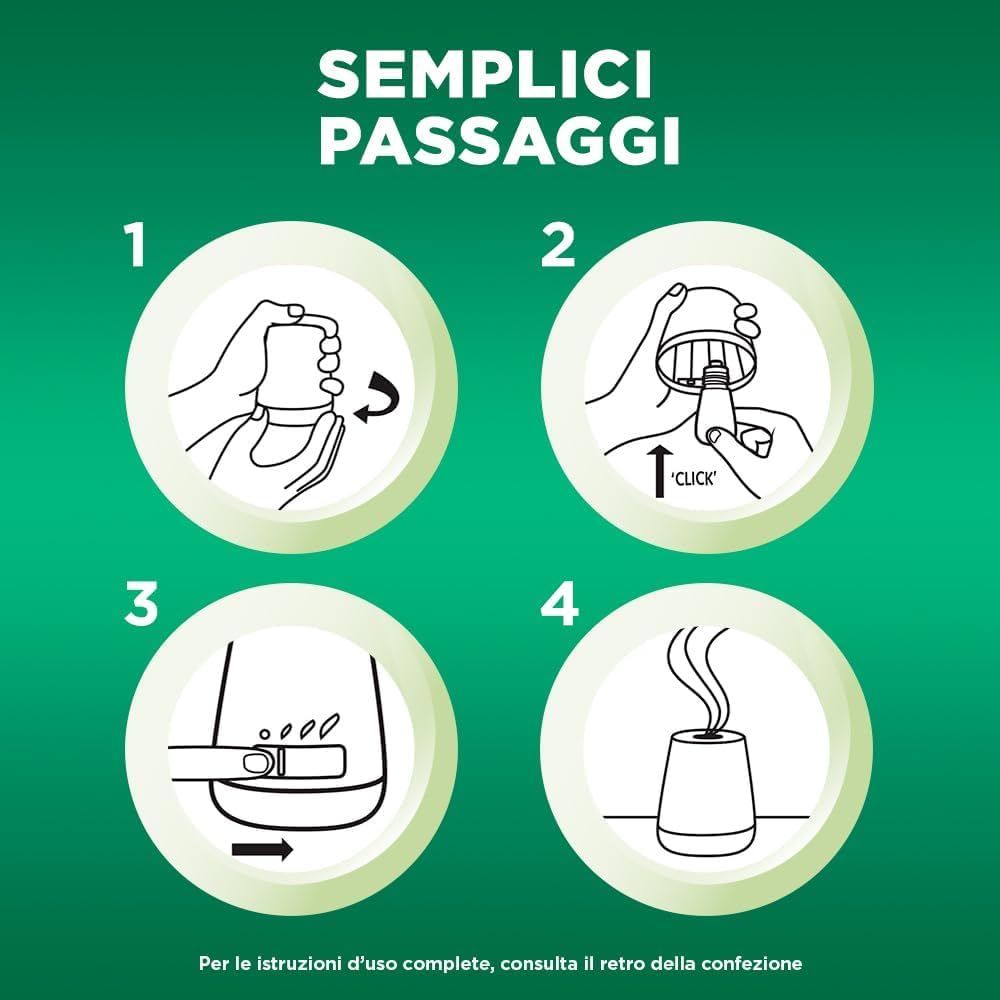 Airwick Ricariche per Diffusore di Oli Essenziali Armonia Istantanea, Confezione da 6 per Profumatore per Ambienti alla Fragranza di Mandarino e Arancia Dolce