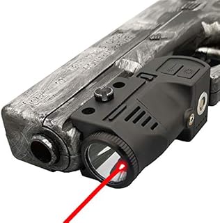 Laswin Tactical Flashlight with Internal Red Laser Sight for Handguns,2 in 1 Laser Light Combo,Magnetic Charging Flashlight Gun Laser Sight for Pistol,Glock,Rifles,Shotguns