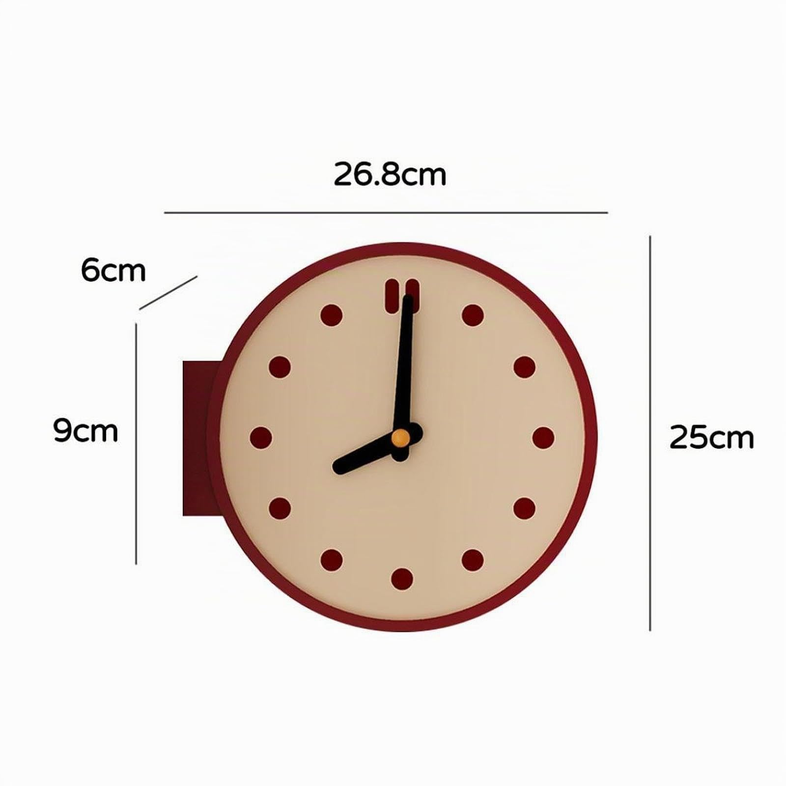 Reloj de Pared de Esquina, Decoración del Hogar, Resistente, Moderno, de Doble Cara, Creativo, de Escritorio