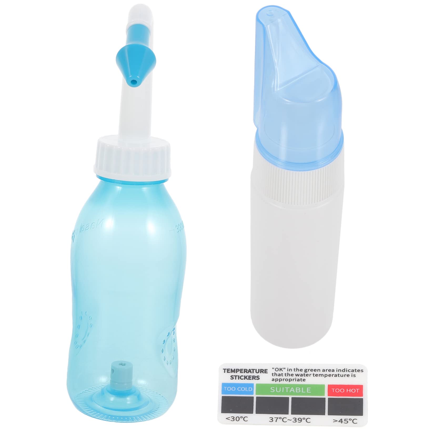 Healeved 5sets Nasale Riscossione e Spray Irrigatore Nasale Portatile Per Respiratorie Include e Termometro Adesivo